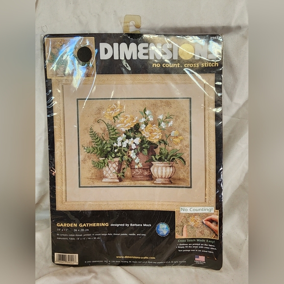Dimensions Garden Gathering Cross Stitch Kit - Picture 1 of 4
